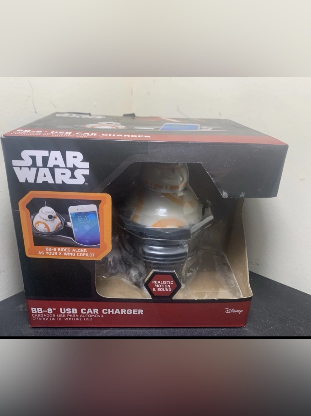 Disney/Star Wars B-88 USB Car Charger (NIB)